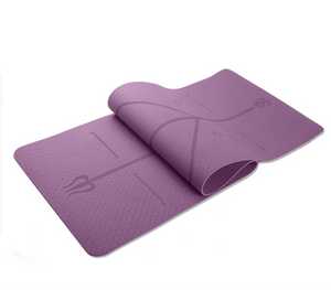 72"x 24" Thickness 6mm Eco Friendly TPE Yoga Mat with Carrying Strap