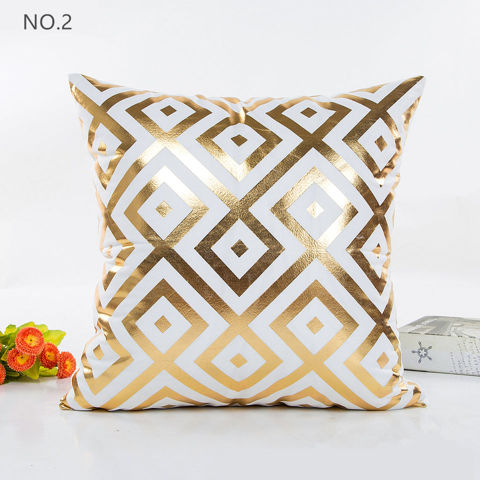 Set of 5 New Living Series Bronzing Pattern Decorative Throw Pillow Case Cushion Cover 18" x 18" 45cm x 45cm