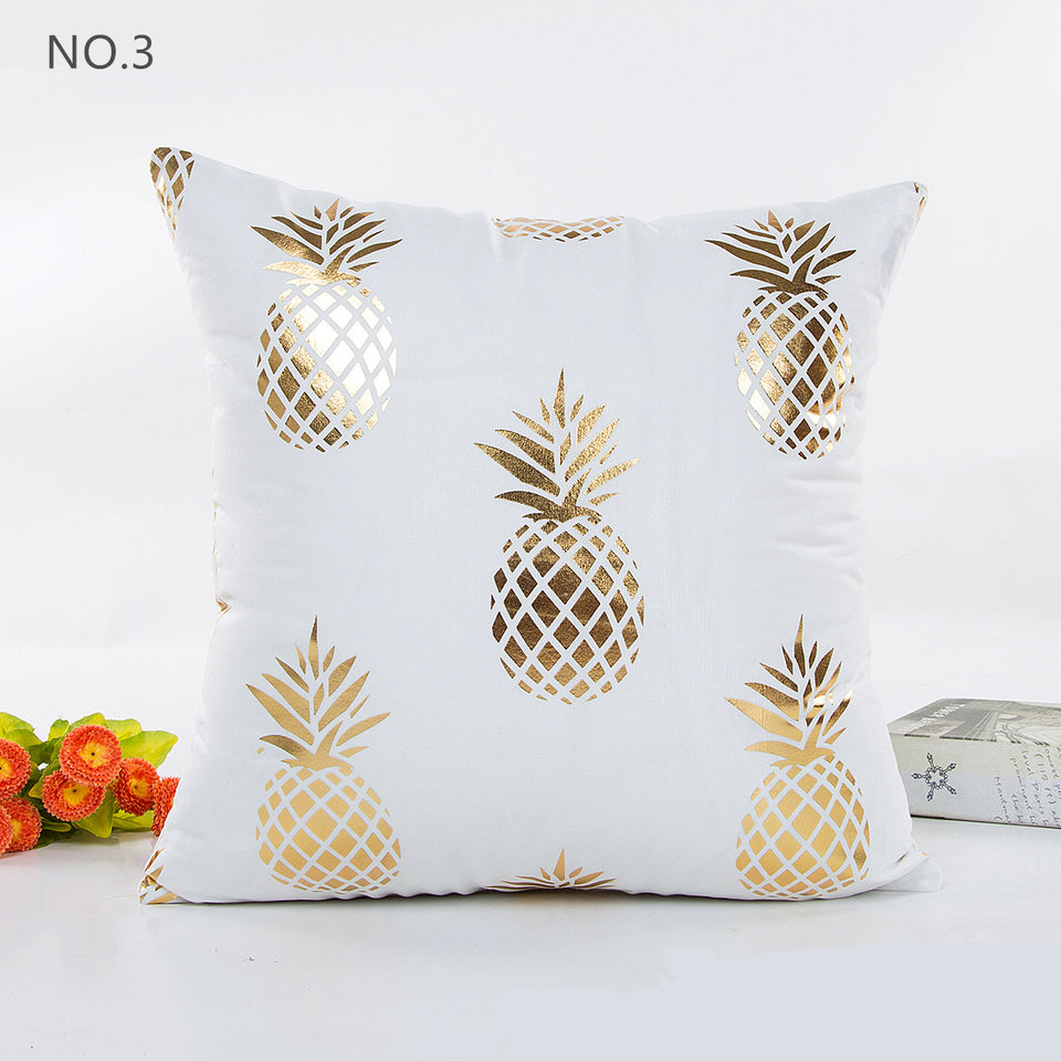 Set of 5 New Living Series Bronzing Pattern Decorative Throw Pillow Case Cushion Cover 18" x 18" 45cm x 45cm