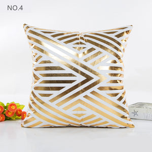 Set of 5 New Living Series Bronzing Pattern Decorative Throw Pillow Case Cushion Cover 18" x 18" 45cm x 45cm