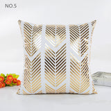 Set of 5 New Living Series Bronzing Pattern Decorative Throw Pillow Case Cushion Cover 18" x 18" 45cm x 45cm