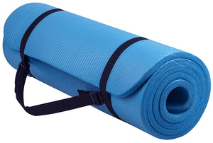 1/2-Inch Extra Thick High Density Anti-Tear Exercise Yoga Mat with Carrying Strap