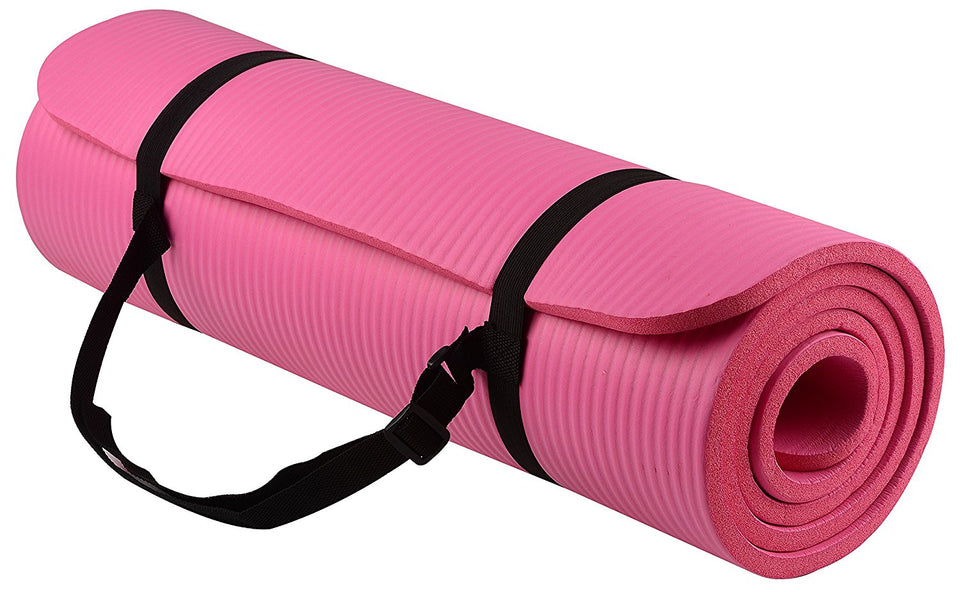 1/2-Inch Extra Thick High Density Anti-Tear Exercise Yoga Mat with Carrying Strap