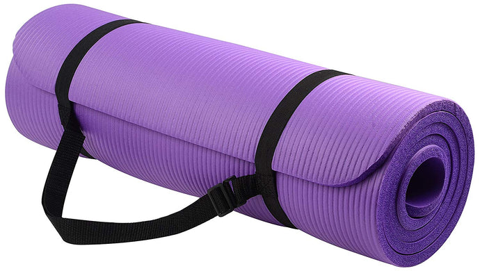 1/2-Inch Extra Thick High Density Anti-Tear Exercise Yoga Mat with Carrying Strap