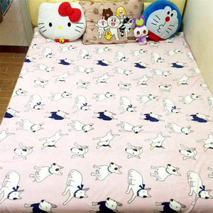 Animal Bull Terrier Flat Double Sleep Blanket