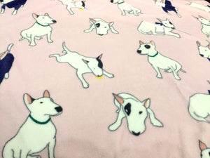 Animal Bull Terrier Flat Double Sleep Blanket