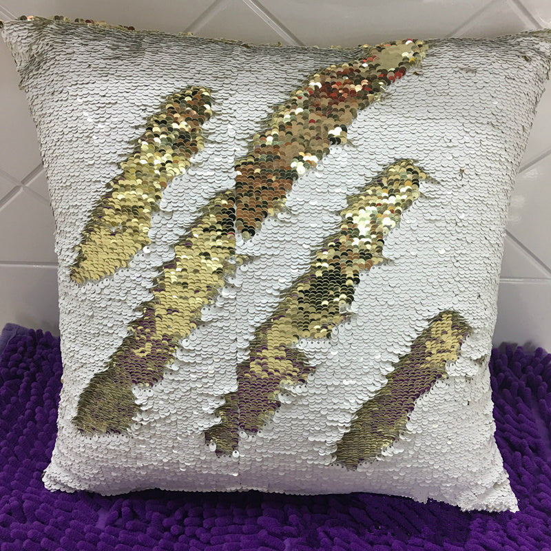 Mermaid Pillow Cases 16‘’x16'' with Magic Mermaid Fish Scale Sequin