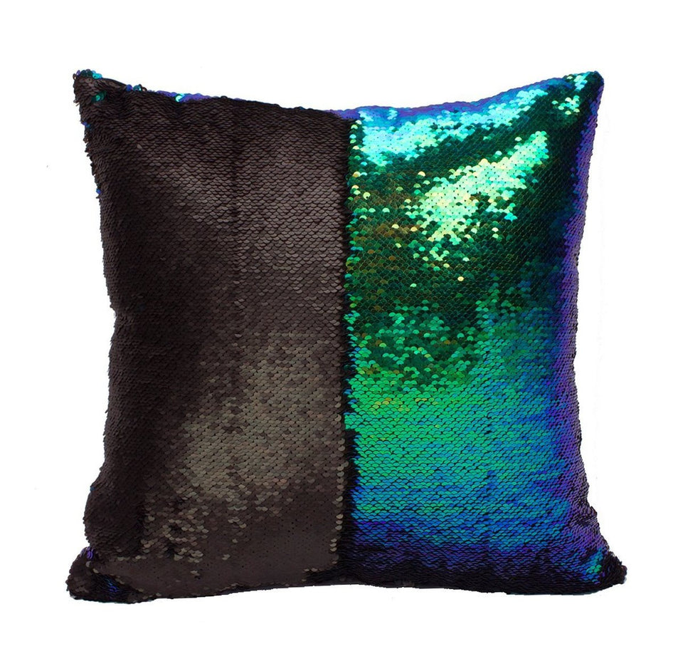 Mermaid Pillow Cases 16‘’x16'' with Magic Mermaid Fish Scale Sequin