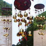 18 Bells Copper Wind Chimes Feng Shui Goods for Yard Garden Decoration Outdoor Windchimes Windbell Mascot Gifts