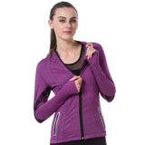 Women Yoga Jacket Fitness Running Shirt For Women Sportswear Elastic Tight Gym Roupa de Academia Zipper Fitness Clothes